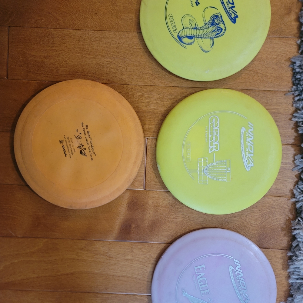 Disc Golf Set - Yellow, Orange, Pink